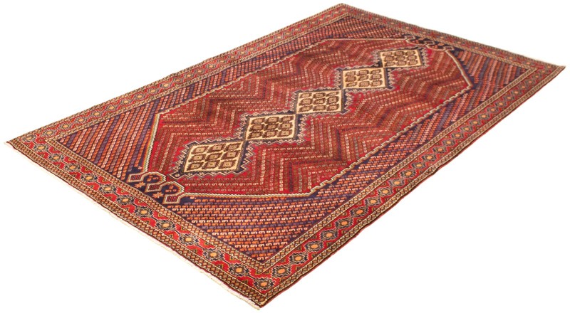 Vintage Hand-Knotted Area Rug 6'9" x 10'11" Traditional Oriental Wool Carpet gallery