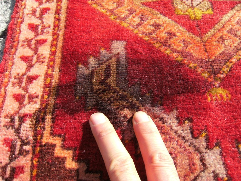 Vintage Anatolian Rug 18'' x 33'' Turkish OUSHAK Carpet Yastik Rug Wool Pile Rug gallery