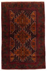 Vintage 4’0″ x 6’1″ Traditional Hand Knotted Vegetable Dye Wool Area Rug