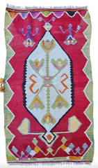 Monastery Rug, Antique kilim, small kilim, rug 2×4, Handmade rug, Turkish kilim