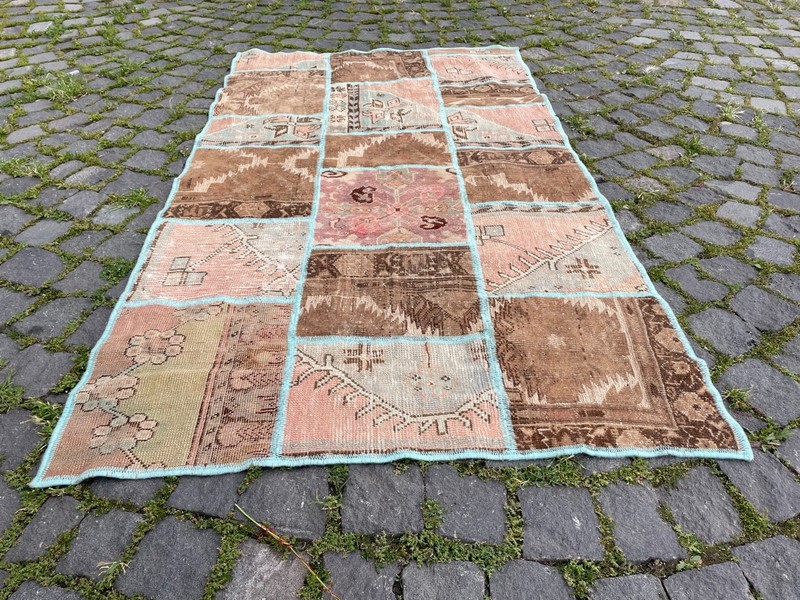 Home Decor Rug, Turkish Vintage Rug, Boho Decor Rug, 3,2 x 5,5 ft gallery