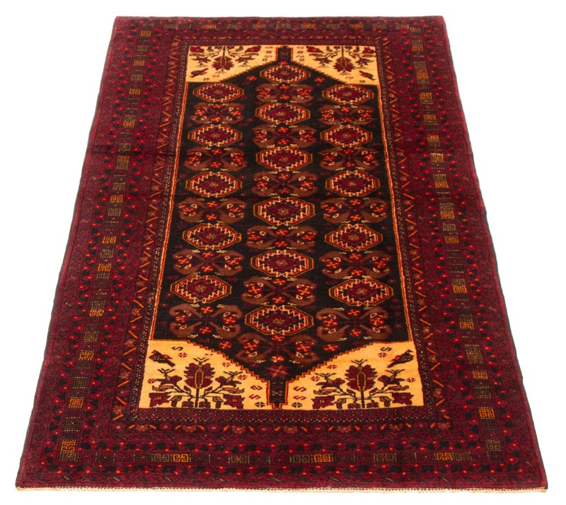 Vintage Hand-Knotted Area Rug 3'6" x 6'7" Traditional Oriental Wool Carpet gallery
