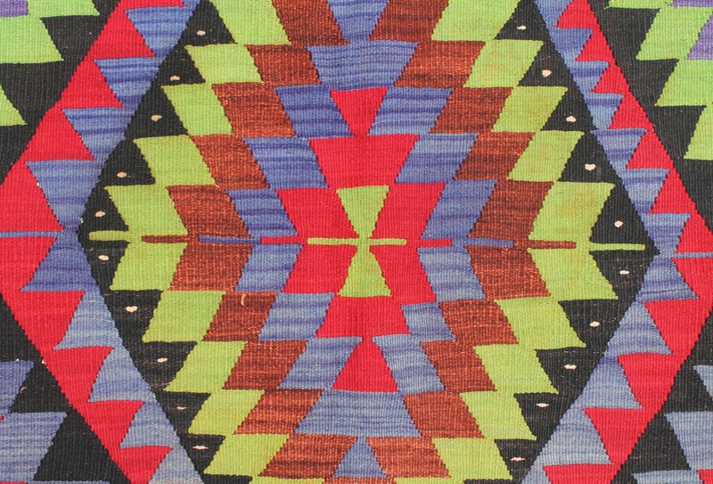 Turkish Kilim Rug 71''x122'' Hand Woven Esme Kilim 182x310cm gallery