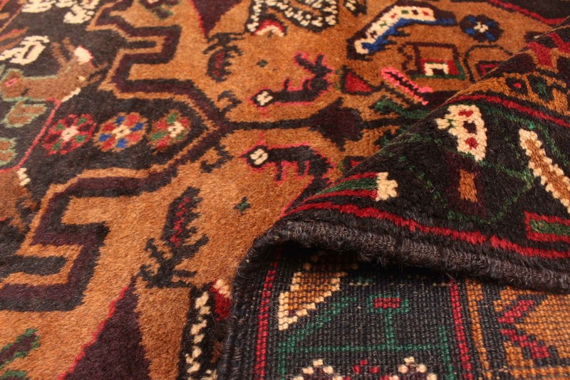 Traditional Vintage Hand-Knotted Oriental Carpet 3'2" x 6'0" Wool Area Rug gallery