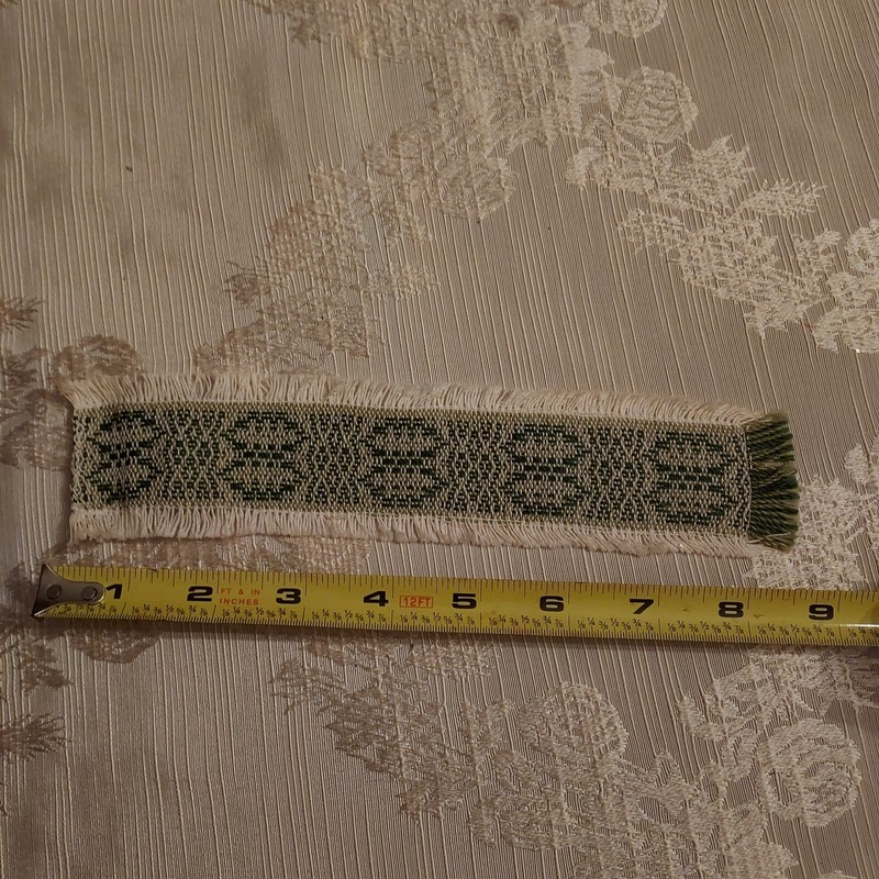 Vintage DOLL HOUSE Miniature Hand Made Rug Wall Art gallery