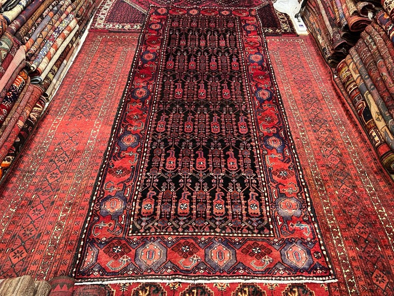 110 X 275 cm COLLECTORS ITEM Antique Maresali Both's Pattern Azerbaijan Runner gallery