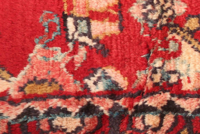 Vintage Hand-Knotted Area Rug 3'4" x 5'0" Traditional Oriental Wool Carpet gallery