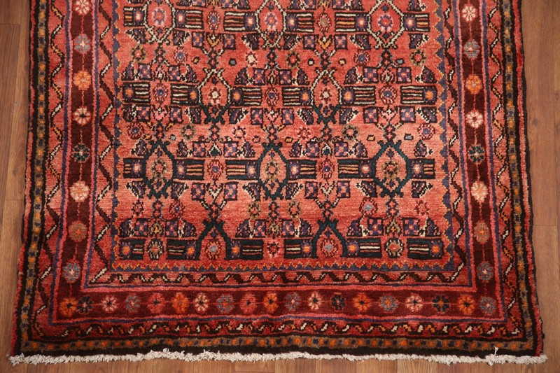 Vintage Vegetable Dye Wool Handmade Traditional Runner Rug Hallway Carpet 4x10 gallery