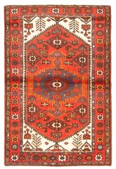 Traditional Vintage Hand-Knotted Carpet 4’2″ x 6’3″ Wool Area Rug