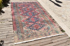Caucasian Rug 62”x108” Hand Woven 5×9 Antique Vintage Sumak Kilim 160x277cm