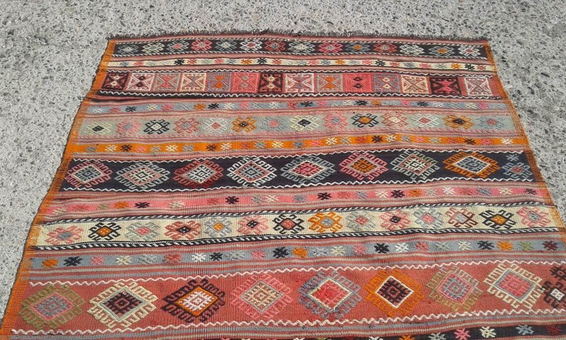 rugs for living room, kelim Teppich, Tapis, Area Kilim Rugs, 5'1"x 6'6" ft, gallery
