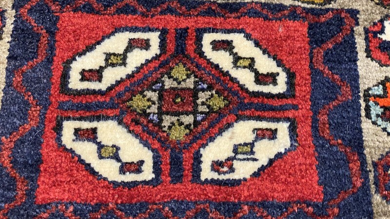 Antique 1900-1930s Kurdish Tribal Rug 1’9" X 3’6” gallery