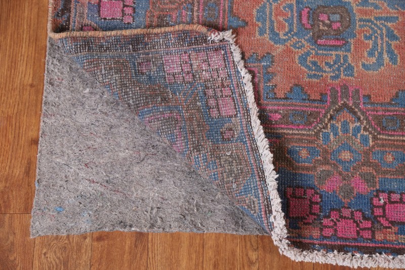 Handmade Coral Vintage Wool Carpet Over-Dyed Traditional Rug 5x10 Ft Tribal Rug gallery