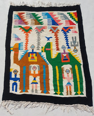 Vintage Traditional Handcrafted Tunisian Kilim Rug for Home Décor 97×79 cm