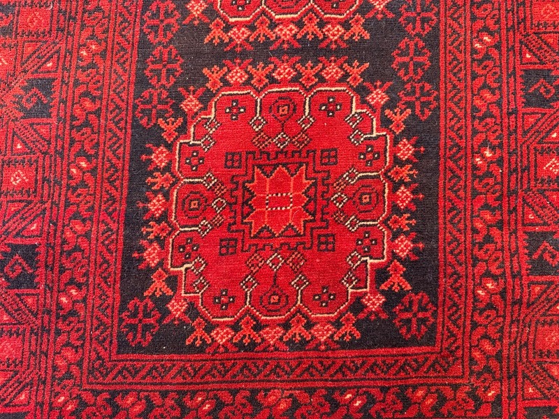 85 x 285 cm Vintage North Side of Afghanistan Turkoman Patnus Gul Runner gallery