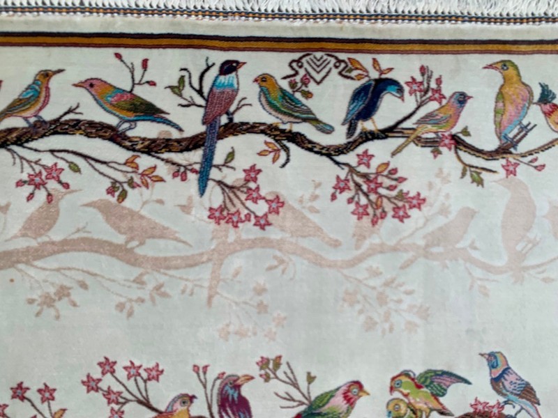 New Pictorial Rug Hi Qaulity Power Loomed Tree of Life Silk Carpet 2x3 ft gallery