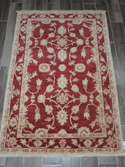 5x4ft. Handmade Afghan Chobi Wool Rug