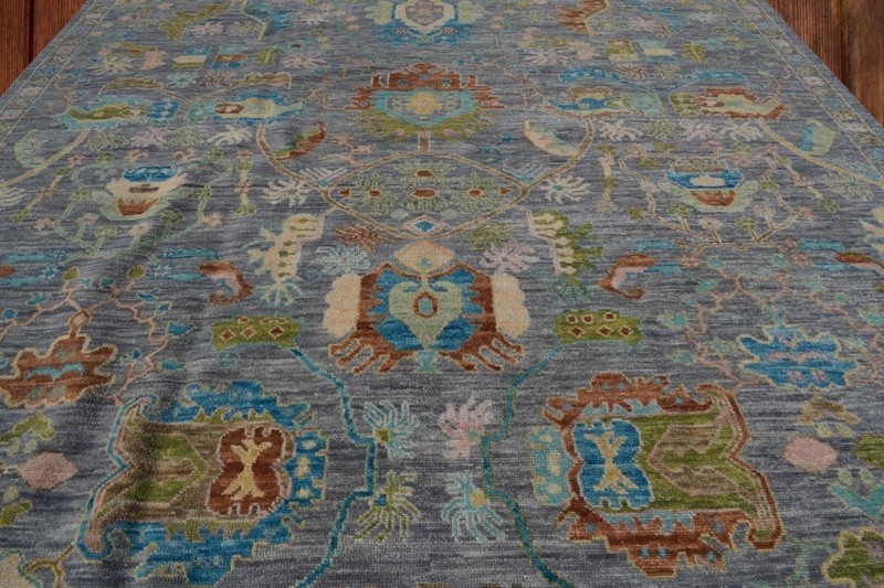 10 x 13'10 Turkish Oushak Style Handmade Oriental Carpet Wool Area Rug 10 x 14 gallery