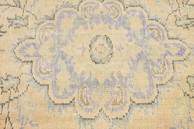 5x9 Turkish Antique Rug Anatolian Hand-Knotted Vintage Oushak Large Carpet,190 gallery
