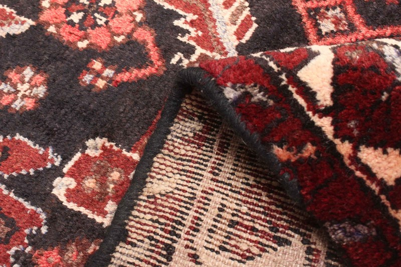 3'8" x 9'10" Vintage Hand-knotted Runner Rug Traditional Oriental Wool Carpet gallery