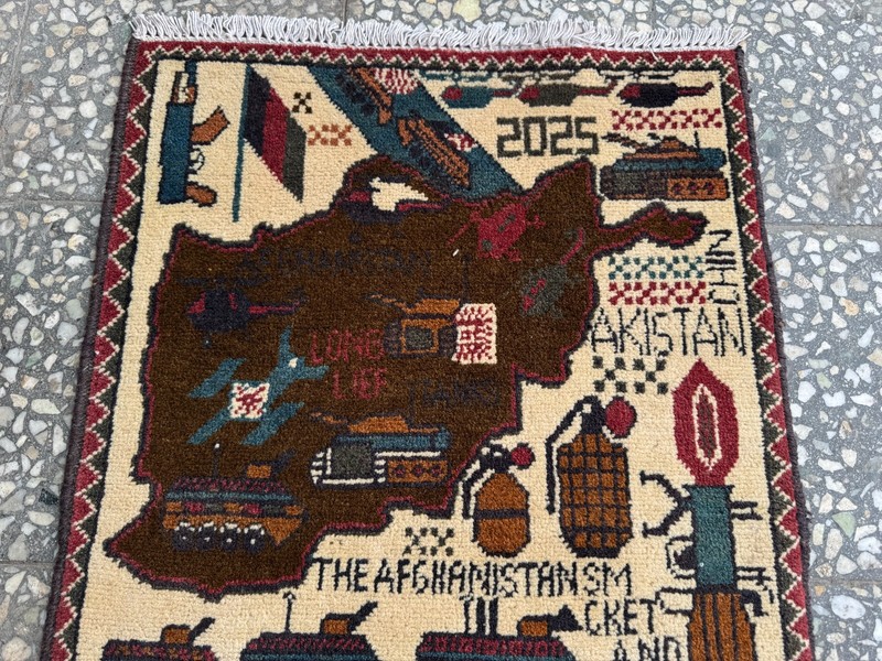 2x3 Afghan Hand Knotted War Rug WTC Twin Towers Wool Carpet New gallery