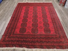 7x9ft. Handmade Room Size Afghan Bokharra Wool Rug