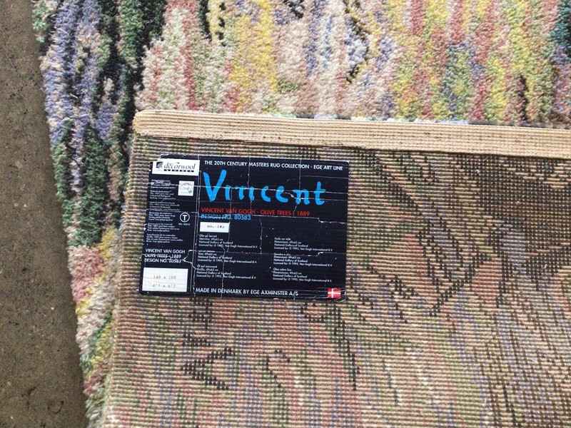Vintage Ege Art Line Vincent Van Gogh Olive Trees 1889 Area Rug gallery