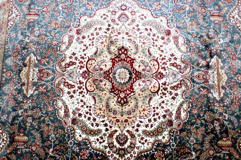10X7 BREATHTAKING 1200+KPSI HIGH QLTY POWER LOOMED ALL SILK TABRIZZ TURKISH RUG gallery