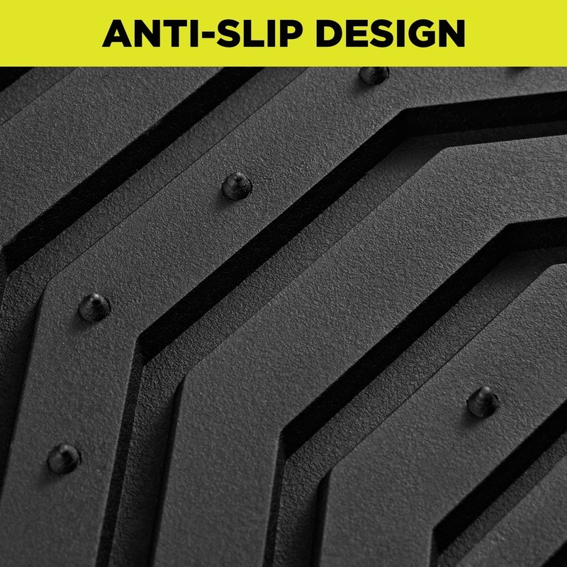 Universal Rubber Car Floor Mats All Weather Protection Nonslip Carbon Fiber 4pc gallery