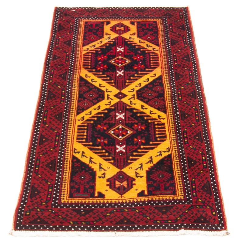 Vintage 3'1" x 6'5" Traditional Hand Knotted Vegetable Dye Wool Area Rug gallery