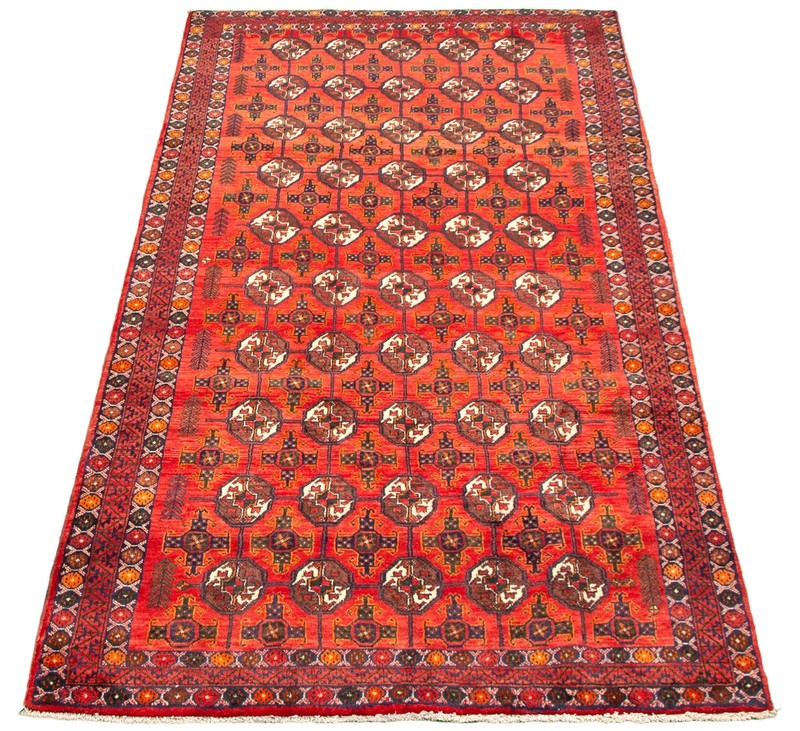 Vintage Traditional Hand-Knotted Area Rug 4'7" x 9'6" Oriental Wool Carpet gallery