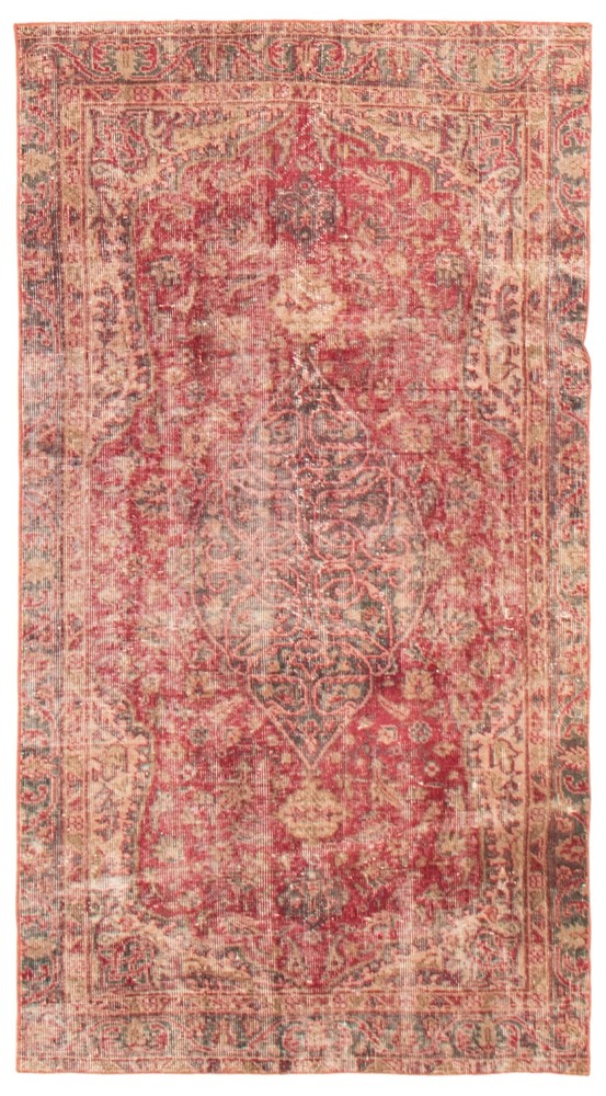 Traditional Vintage Hand-Knotted Carpet 3'4" x 6'6" Wool Area Rug