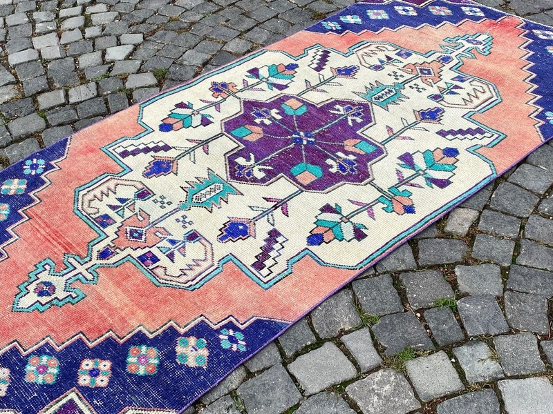 Area rug, Turkish rug, Vintage rug, Handmade rug, Wool rug Carpet | 3,4 x 7,1 ft gallery