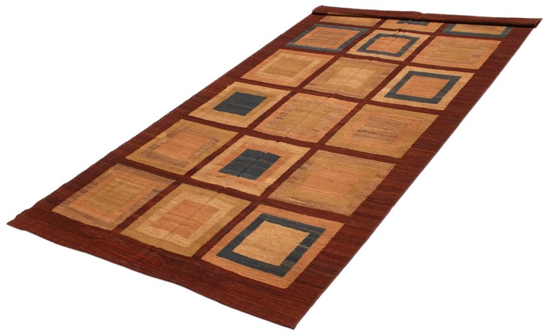 Vintage Hand Woven Area Rug 6'2" x 12'2" Traditional Wool Oriental Carpet gallery