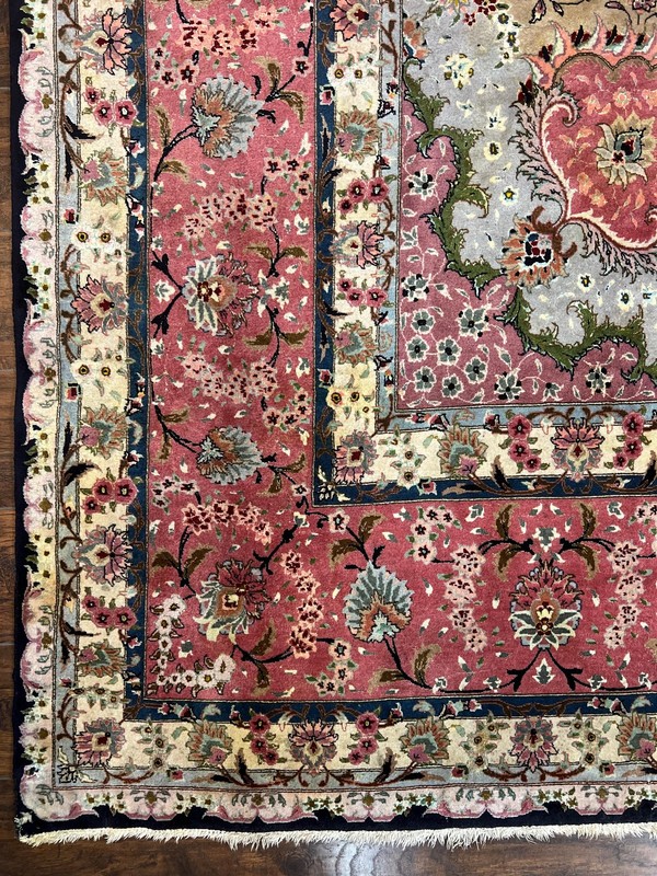 Magnificent Per'sian Ta'briz Rug 11x16 Wool Silk Fine 450 KPSI gallery