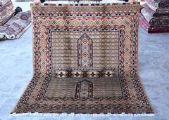 5 x 7 Brown Fine Hand Knotted Turkmen Rug Vintage Oriental Turkish Afghan Carpet