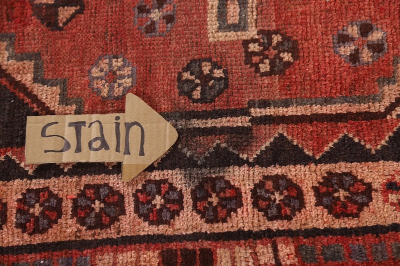 Antique Runner Rug 4x9 ft.Geometric Lori Oriental Hand-Knotted Hallway Wool Rug gallery