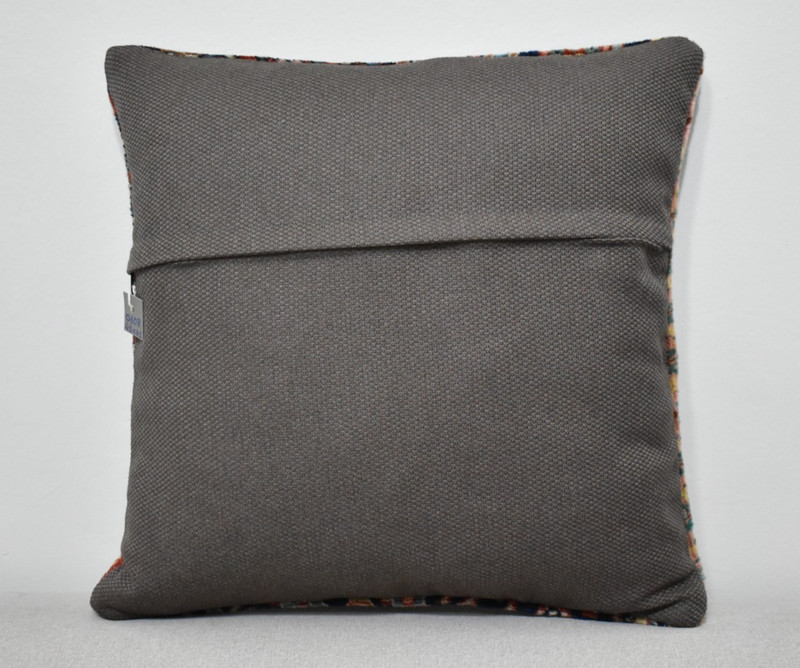 Antique Pillow Cover Sofa Rug 16'' x 16'' Made of Antique Cushion Cover Carpet gallery