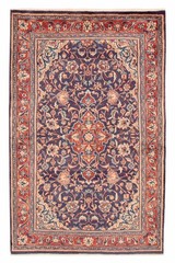 Vintage Hand-Knotted Area Rug 4’6″ x 7’0″ Traditional Oriental Wool Carpet