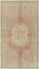 Vintage Turkish Oushak Area Rug 3’4 X 5’1 E24960