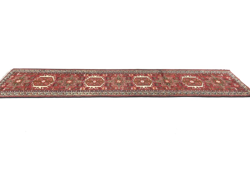 2'4 X 9'5 ft Vintage Handmade Oriental Runner Rug Tribal Geometric Carpet gallery