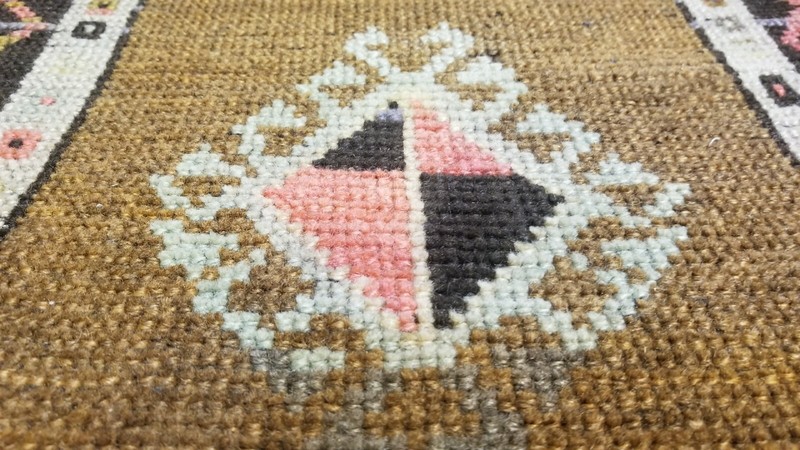 Antique 1900-1930s Turkish Tribal Rug 1'9" × 3' gallery