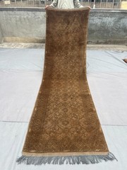 2’10 x 9’8 ft Vintage Afghan Bashiri Runner Rug – Hand-Knotted Wool Kitchen Rug
