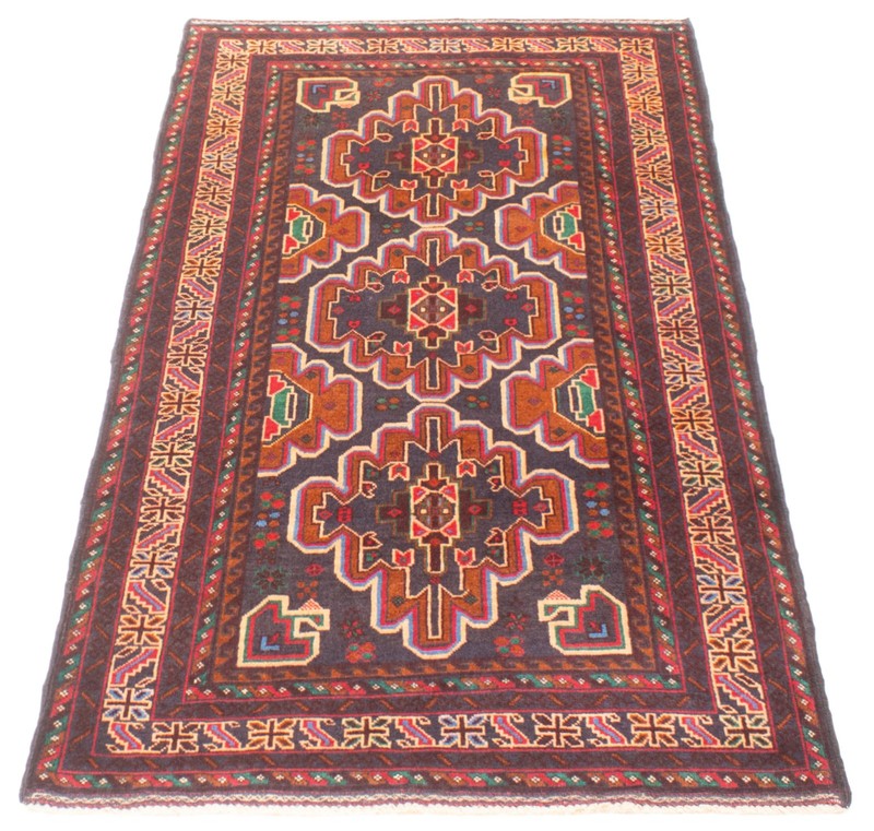 Vintage Traditional Hand-Knotted Area Rug 3'5" x 6'7" Oriental Wool Carpet gallery