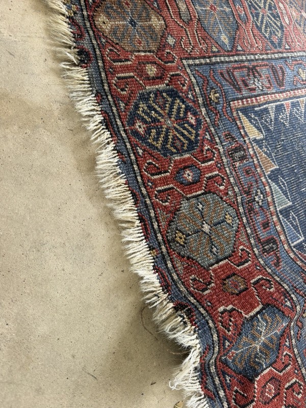 Authentic Hand Knotted Caucasian Kazak Wool Rug 4.8x8.6ft | Good Condition ! gallery