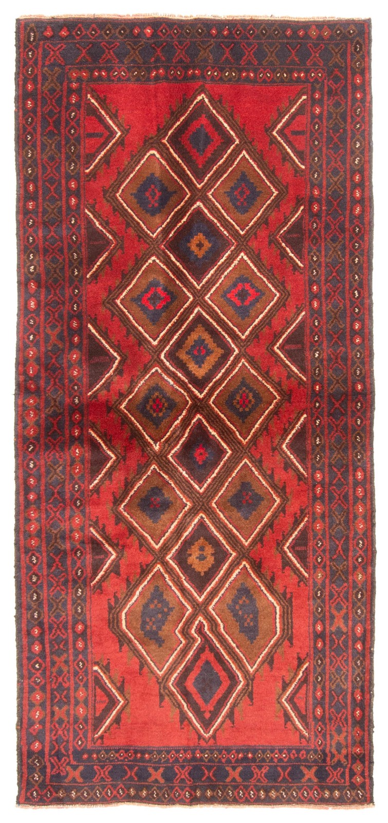 Vintage Traditional Hand-Knotted Area Rug 3'0" x 6'9" Oriental Wool Carpet gallery