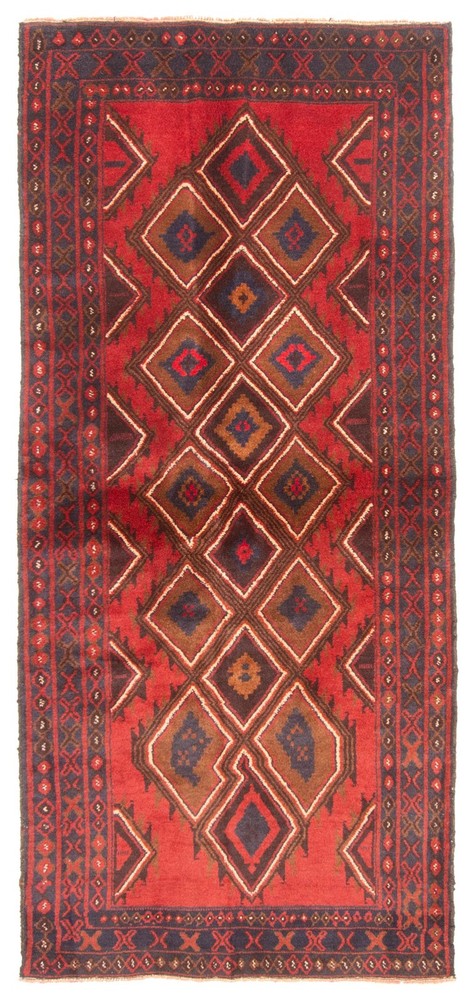 Vintage Traditional Hand-Knotted Area Rug 3'0" x 6'9" Oriental Wool Carpet