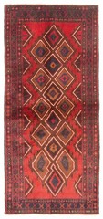 Vintage Traditional Hand-Knotted Area Rug 3’0″ x 6’9″ Oriental Wool Carpet