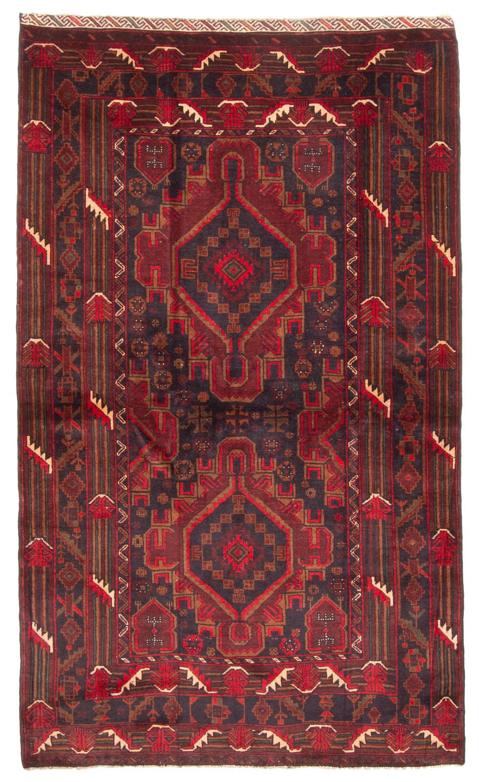 Traditional Vintage Hand-Knotted Area Rug 4'0" x 6'9" Oriental Wool Carpet gallery