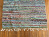 Large Swedish Hand Made Rag Rug (43 x 65 inches) 1930s RARE, HTF gallery